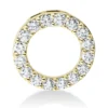 Anhänger aus 750 Gold Gelbgold 16 Brillanten 0,89ct TW-SI Ø15,3mm