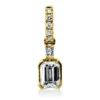 Anhänger aus 750 Gold Gelbgold 7 Diamanten 0,35ct TW-VSI 14,9x4,1mm mit Öse