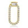 Anhänger aus 585 Gold Gelbgold 26 Diamanten 0,27ct 17,5x7,7mm