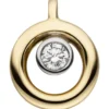 Anhänger aus 585 Gold Gelbgold rund mit Diamant Brillant 0,06 Ct Ø8,7mm