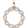Anhänger aus 585 Gold Rotgold mit 90 Diamanten Brillanten 0,41ct