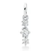 Anhänger aus 750 Gold Weißgold 3 Brillanten 0,1ct TW-SI 12,7x3,4mm mit Öse