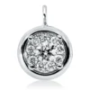 Anhänger aus 750 Gold Weißgold 10 Brillanten 0,26ct vsi-vsi 11,7x8,6mm mit Öse