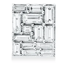 Anhänger aus 750 Gold Weißgold 14 Diamanten 0,86ct TW-VSI 11x9mm