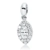 Anhänger aus 750 Gold Weißgold 15 Diamanten 0,1ct TW-SI 10,5x4mm