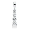 Anhänger aus 585 Gold Weißgold 4 Diamanten 0,34ct W-SI 16,5x3mm