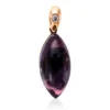 Anhänger aus 750 Rotgold Amethyst 5,64ct lila Brillant 0,02ct TW-SI 22,8x8,1mm