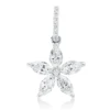 Anhänger aus 750 Weißgold 14 Diamanten Fanatsy-Schliff 0,71ct TW-SI 18x11,6mm