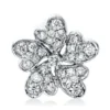 Anhänger Blume aus 750 Weißgold 31 Brillanten 0,32ct TW-SI 12,8x13,3mm