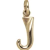 Anhänger Buchstabe J 375 Gold Gelbgold 15,1x6,7mm Halsschmuck Buchstabenanhänger