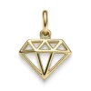Anhänger Diamant Brillant Silhouette 14x20mm 585 Gold Gelbgold glänzend
