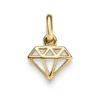 Anhänger Diamant Brillant Silhouette 9,5x15mm 585 Gold Gelbgold glänzend