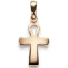 Anhänger ägyptisches Kreuz Ankh Leben & Wiedergeburt 585 Gold Rotgold 23x10mm