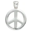 Anhänger Halsschmuck Peace Zeichen aus 925 Silber Kreisförmig Kinder