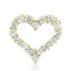 Anhänger Herz aus 585 Gelbgold 16 Brillanten 0,34ct W-SI/PI 10,7x11,7mm