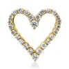 Anhänger Herz aus 750 Gold Gelbgold 26 Diamanten 0,31ct TW-SI 13,5x13,4mm