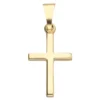 Anhänger kleines Kreuz 17,2x10mm Kreuzchen 333 Gold Gelbgold glänzend schlicht