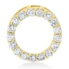 Anhänger Kreis aus 750 Gelbgold 17 Brillanten 0,54ct W-SI 12,8x12,8mm