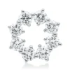 Anhänger Kreis aus 750 Gold Weißgold 8 Brillanten 0,25ct W-SI 7,6x8,1mm