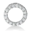 Anhänger Kreis aus 750 Weißgold 16 Brillanten 0,87ct TW-SI Ø15,3mm