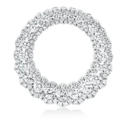 Anhänger Kreis aus 750 Weißgold 130 Brillanten 1,25ct TW-SI Ø21,5mm
