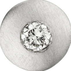 Anhänger Kreis mit Diamant 0.25Ct W/SI Brillant 950 Platin mattiert