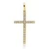 Anhänger Kreuz aus 585 Gelbgold 22 Brillanten 0,33ct W-SI/PI 32x16,2mm
