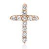 Anhänger Kreuz aus 750 Gold Rotgold 11 Brillanten 0,31ct TW-SI 15,4x11,1mm
