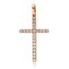 Anhänger Kreuz aus 585 Gold Rotgold 22 Brillanten 0,32ct W-SI 31,8x16mm