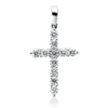 Anhänger Kreuz aus 750 Weißgold 11 Brillanten 0,51ct TW-SI 24,1x12,9mm mit Öse