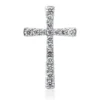 Anhänger Kreuz aus 750 Weißgold 17 Brillanten 0,55ct TW-VSI/SI 25,1x16mm