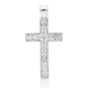 Anhänger Kreuz aus 750 Weißgold 98 Brillanten 0,44ct W-SI 27x13,7mm