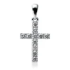 Anhänger Kreuz aus 750 Weißgold 11 Brillanten 0,48ct TW-VSI/SI 24,2x12,7mm