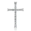 Anhänger Kreuz aus 585 Weißgold 17 Brillanten 0,78ct W-SI/PI 26,2x16,4mm