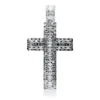 Anhänger Kreuz aus 750 Weißgold 155 Diamanten 2,27ct TW-VSI/SI 43,5x24,2mm