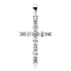 Anhänger Kreuz aus 750 Weißgold 11 Diamanten 0,67ct TW-VSI/SI 27,8x15,4mm