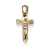 Anhänger Kreuz mit Korpus 19x9mm aus 585 Gold Gelbgold glänzend Halsschmuck