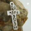 Anhänger Kreuz mit Muster durchbrochen 28x14mm 925 Silber Sterlingsilber