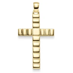 Anhänger Kreuz 39,5x24,5mm aus 585 Gold Gelbgold für Herren glänzend