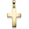 Anhänger Kreuz 30x14,5mm 585 Gold Gelbgold schlicht massiv Halsschmuck
