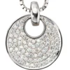 Anhänger mit 78 Diamanten 1.45Ct W/SI Brillanten 585 Weißgold Damen exklusiv