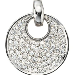 Anhänger mit 78 Diamanten 1.45Ct W/SI Brillanten 585 Weißgold Damen exklusiv
