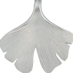 Anhänger mit Halskette Ginkgoblatt aus 925 Silber mattiert 45cm Ginko Ginkgo