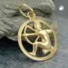 Anhänger 15mm Kettenanhänger Sternzeichen Schütze aus 375 Gold Gelbgold Unisex