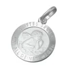 Anhänger 12mm Taufanhänger Medaille Engel aus echtem 925 Silber für Kinder