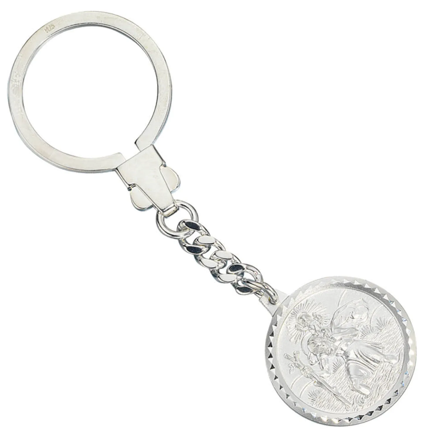 Anhänger Schlüsselanhänger Christopherus 925 Echt Silber Unisex