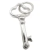 Anhänger Schlüssel 21x10mm mit weißen Zirkonia, 925 Silber Halsschmuck Damen