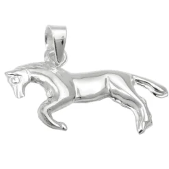 Anhänger springender Pferd 12x23mm aus echtem 925 Silber glänzend