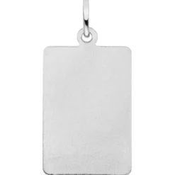 Anhänger Sternzeichen Jungfrau aus 925 Silber mattiert rechteckig 20,8x12,1mm