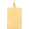 Anhänger Sternzeichen Jungfrau 333 Gold Gelbgold mattiert rechteckig 20,8x12,1mm